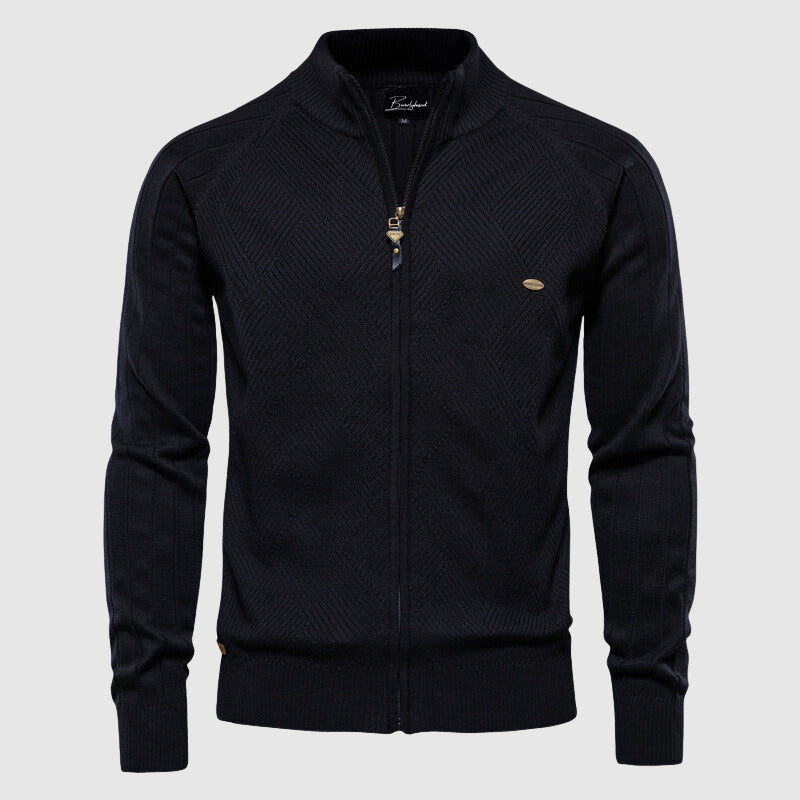 Men's Classic Zip-Up Cardigan