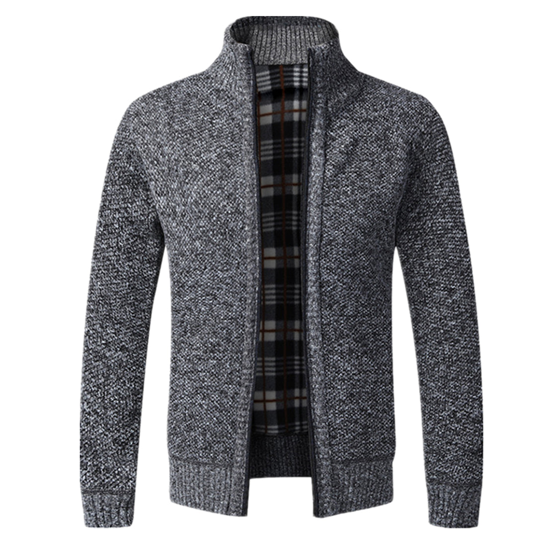 Men's Full-Zip Long-Sleeve Cardigan Winter