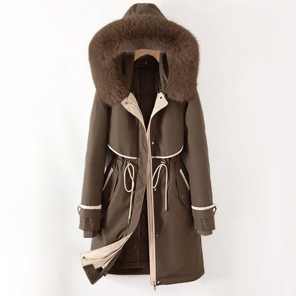 Hanna Women's Long Winter Jacket Hooded