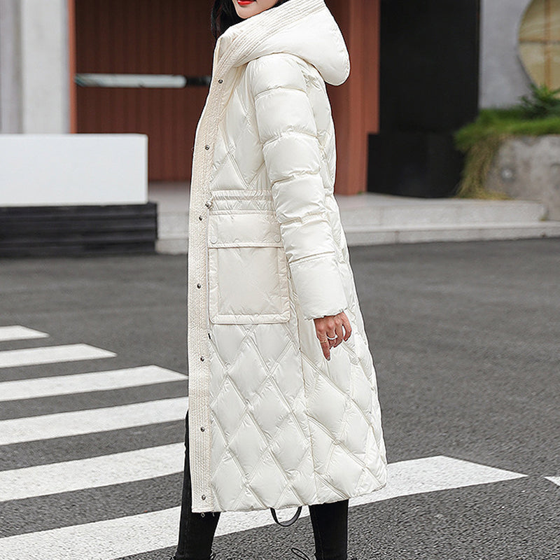 Warm winter jacket with hood