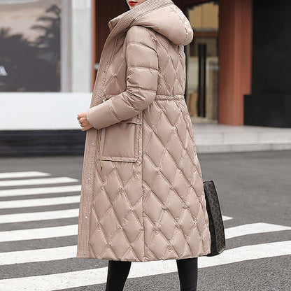 Warm winter jacket with hood