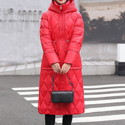 Warm winter jacket with hood