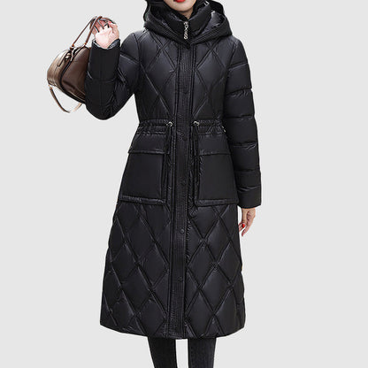 Warm winter jacket with hood