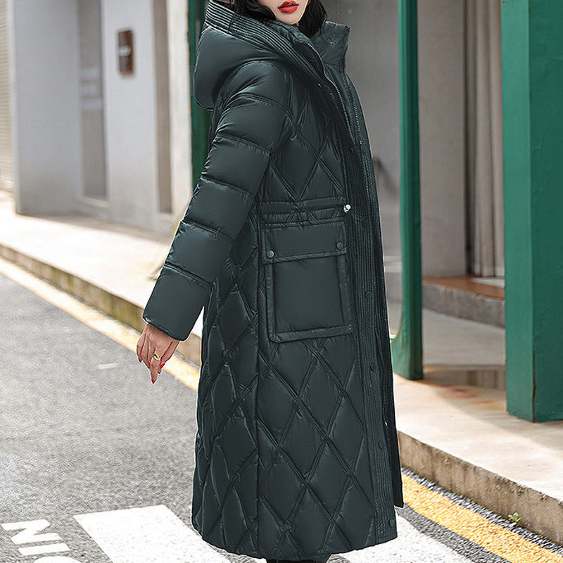 Warmes Winterjacke mit Kapuze - IdealeKleiden