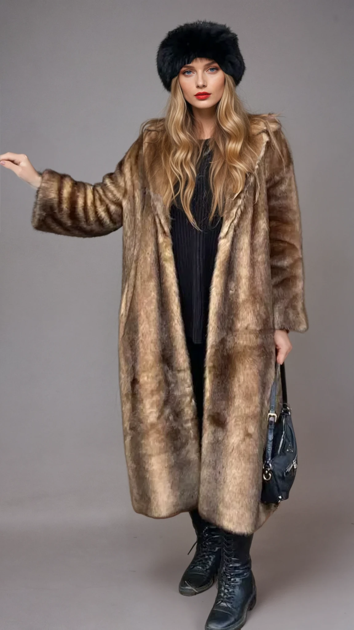 Women's Soft Faux Fur Winter Jacket