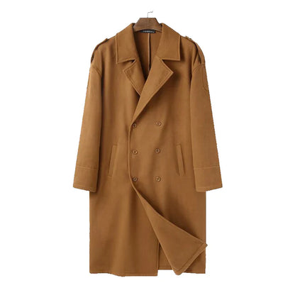 Men's Long Modern Loose-Fit Coat