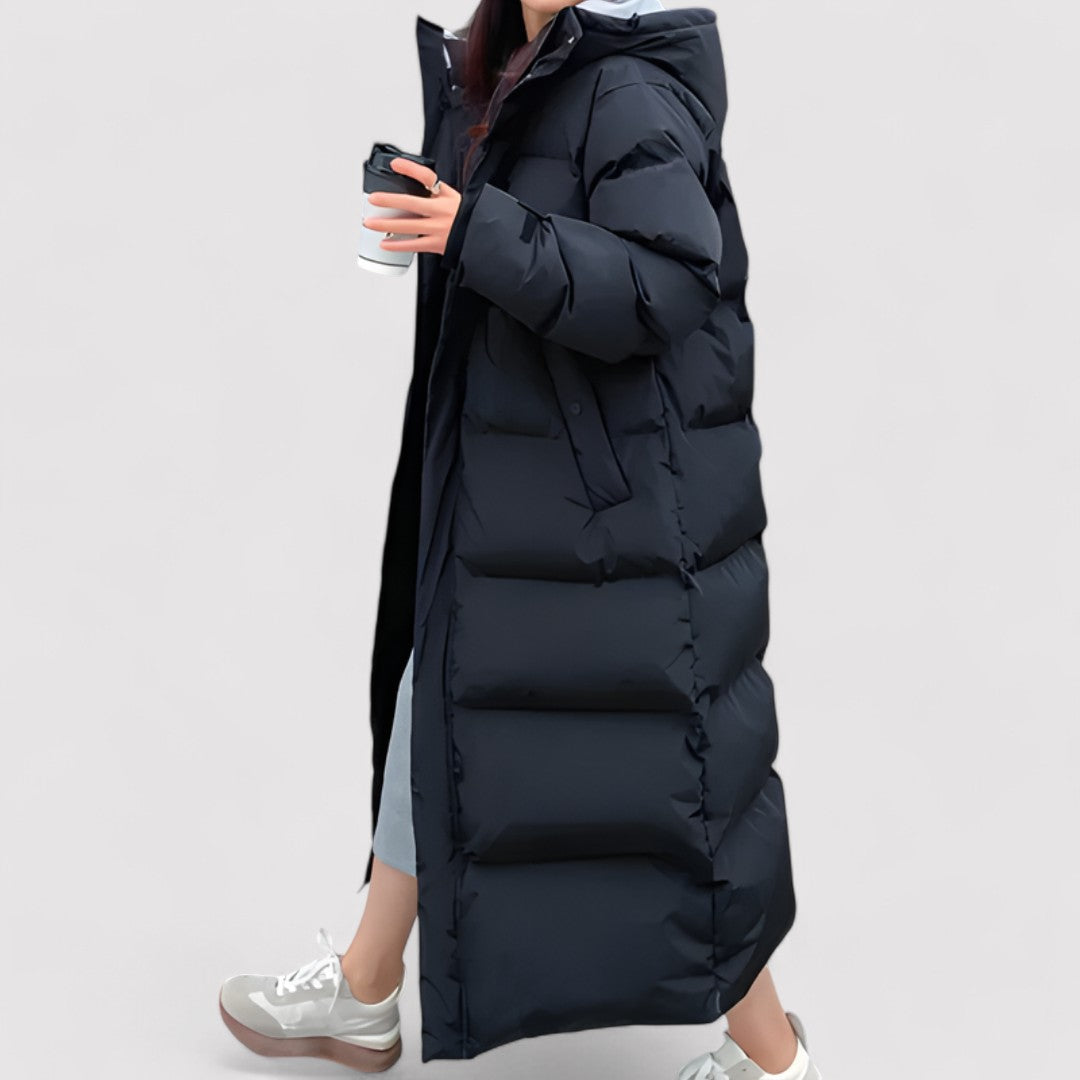 Warme Damen-Parka mit Kapuze Winterjacke - IdealeKleiden