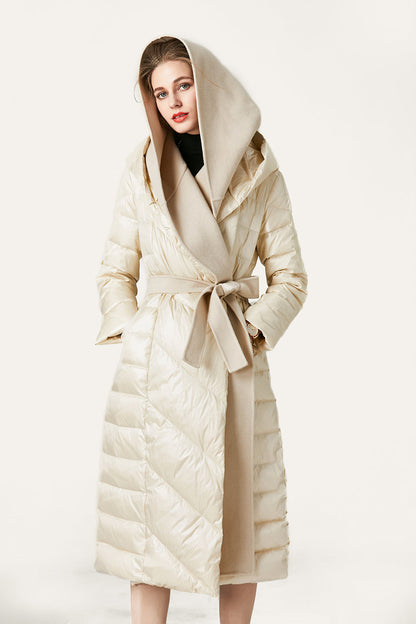 Women's Long Padded Faux Fur Parka