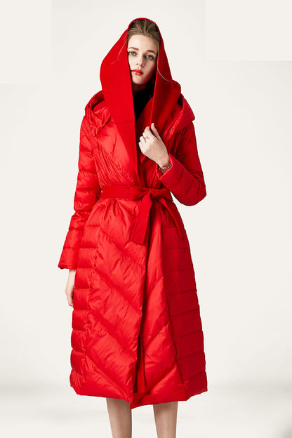 Women's Long Padded Faux Fur Parka
