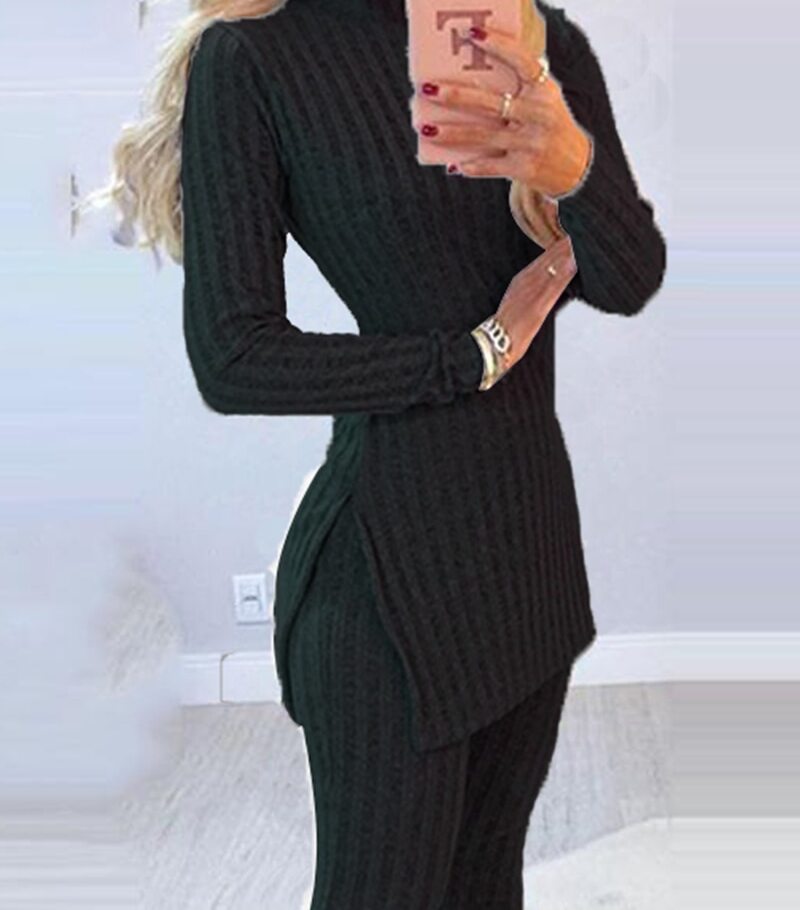 Elegant Women's Two-Piece Chic Set