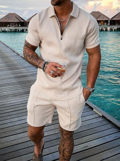 Men's Summer Set: Polo Shirt and Shorts