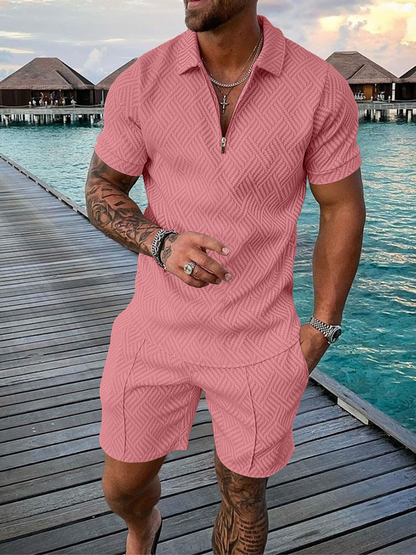 Men's Summer Set: Polo Shirt and Shorts