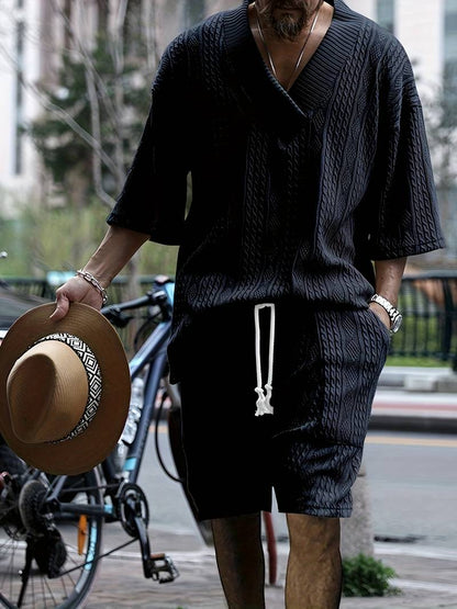 Men's Short-Sleeve Set Modern Knit