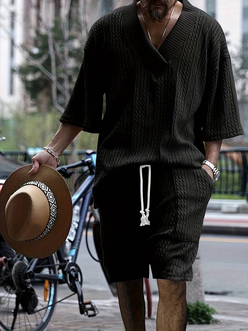 Men's Short-Sleeve Set Modern Knit