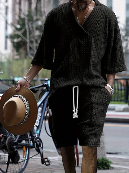 Men's Short-Sleeve Set Modern Knit