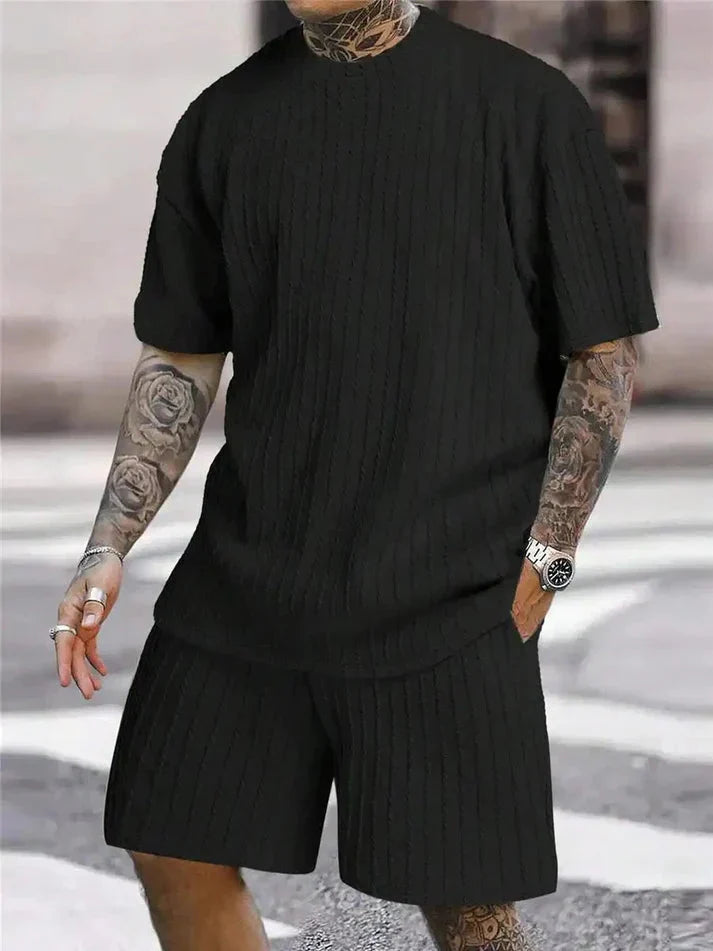 Men's Summer Set: Short-Sleeve T-Shirt and Shorts