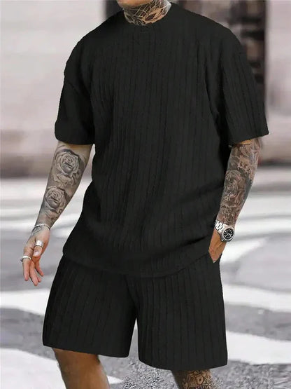 Men's Summer Set: Short-Sleeve T-Shirt and Shorts