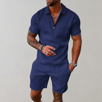 Summer Outfit Set - Short-Sleeve Shirt and Shorts