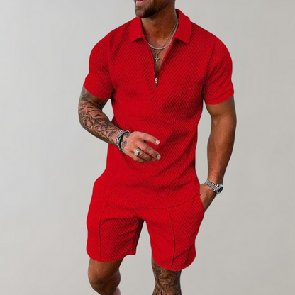 Summer Outfit Set - Short-Sleeve Shirt and Shorts