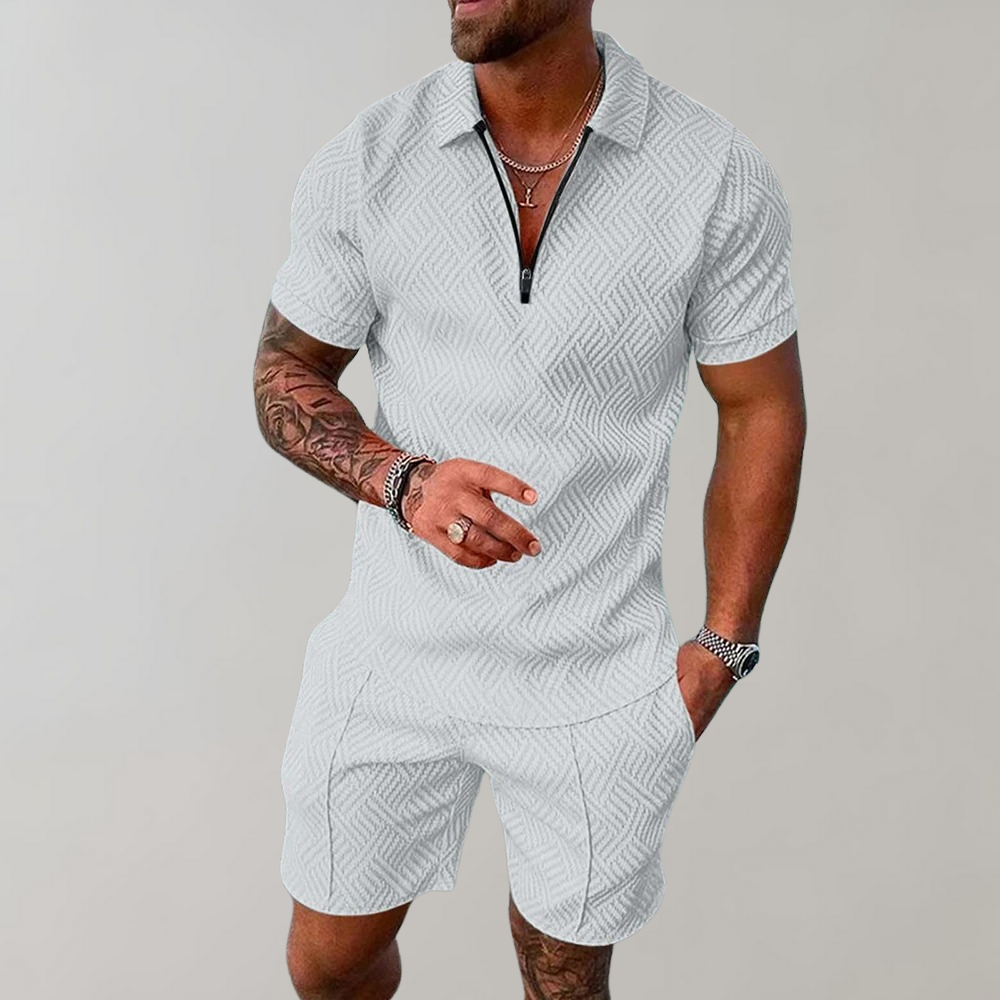 Summer Outfit Set - Short-Sleeve Shirt and Shorts