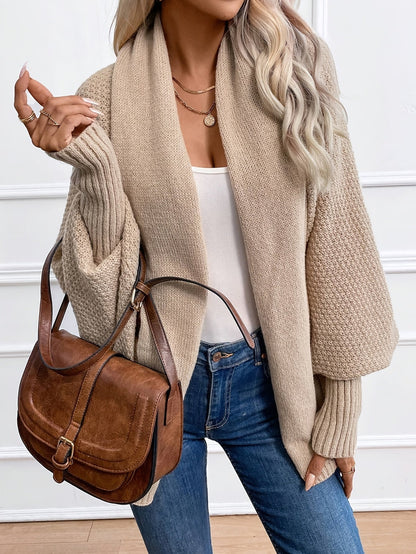 Elegant Women's Cardigan Cashmere Long Sleeve Winter