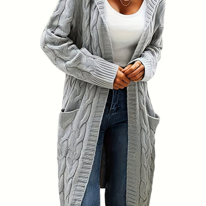 Women's Long Elegant Hooded Jacket