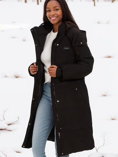 Stylish Black Winter Parka with Hood