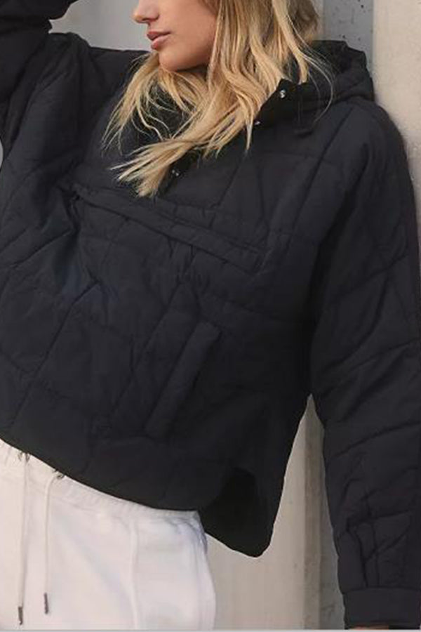 Warm Padded Jacket Hood Long Sleeve