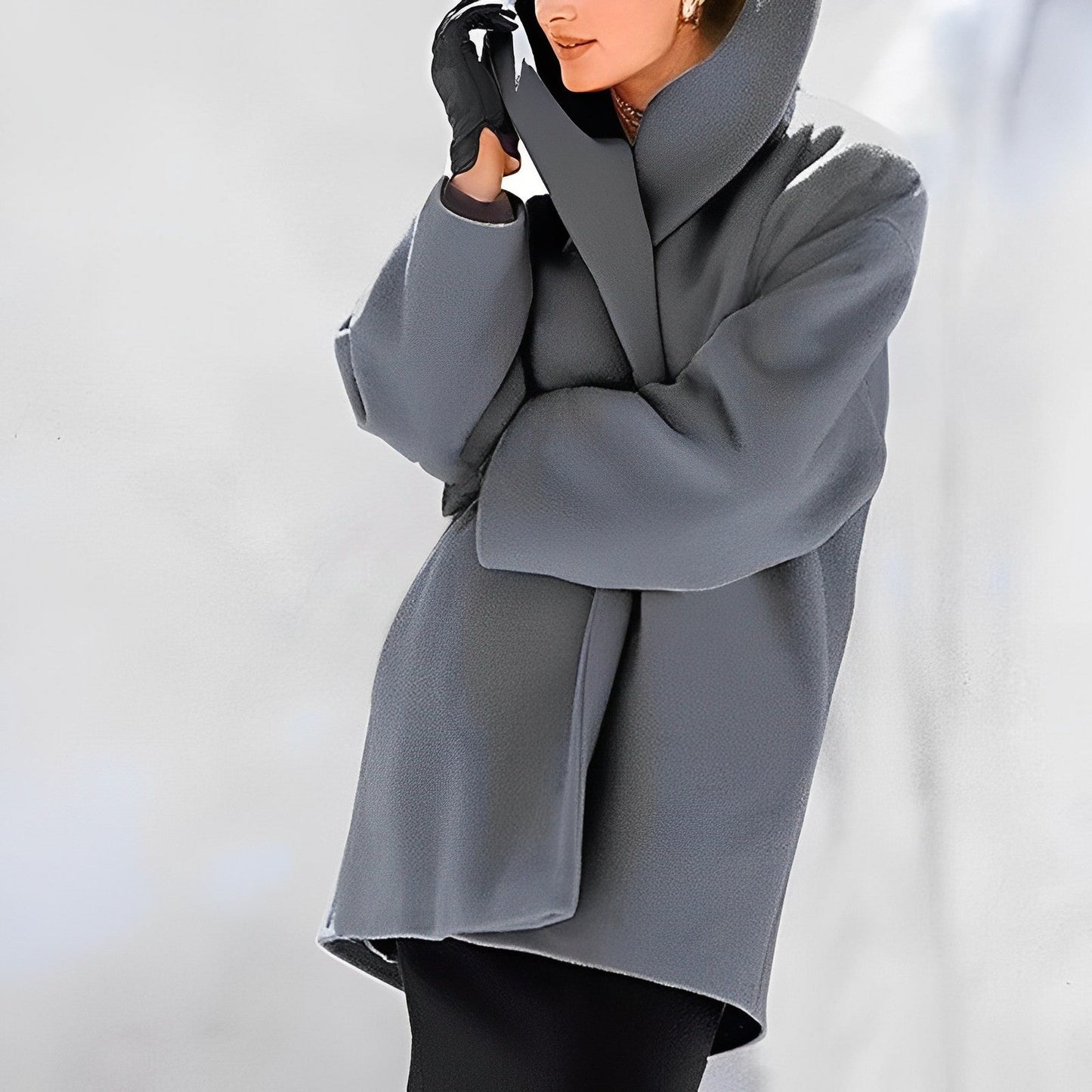 Warm wool dress for cold days