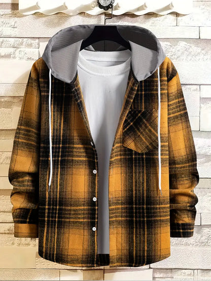 Men's Plaid Modern Classic Shirt Jacket