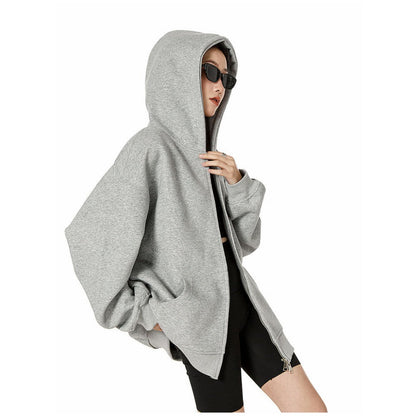 Damen Hoodie mit Reißverschluss Modern