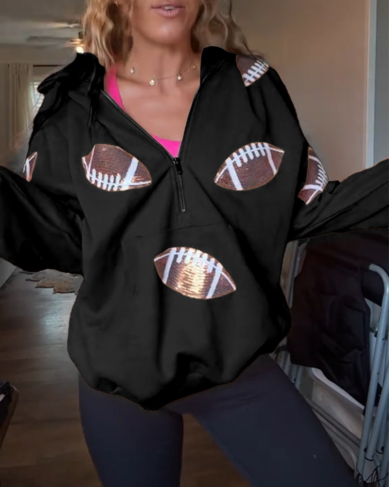 Rugby Dress Glitter Sequins