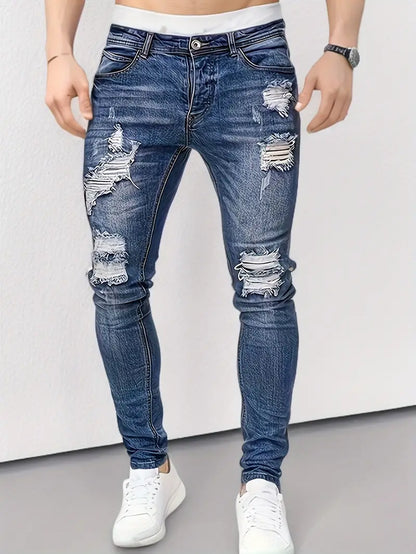Gabriel - Rissige Straßenjeans Lässig Männer