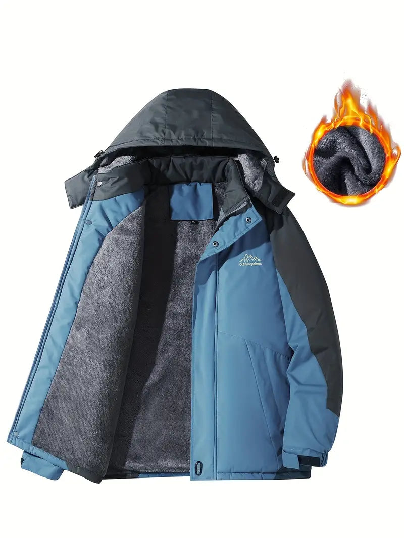Men's Warm Waterproof Insulated Winter Jacket
