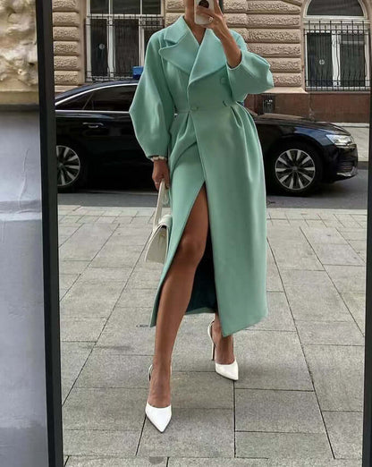 Elegant Women's Coat Long Sleeves Winter Style