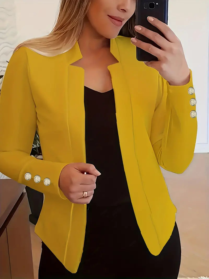 Women's Blazer Long Sleeve Open Style Spring