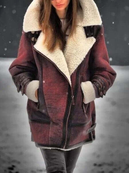 Elegant Women's Mid-Length Casual Style Jacket