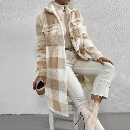 Cozy Overshirts | Plaid Fleece Shirt for Women