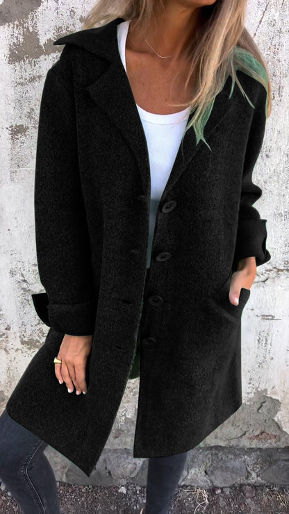 Elegant Women's Long Stylish Coat