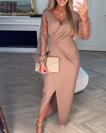 Elegant Evening Dress With Slit