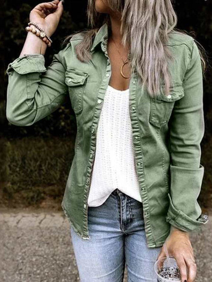 Vintage Denim Jacket Trendy Women