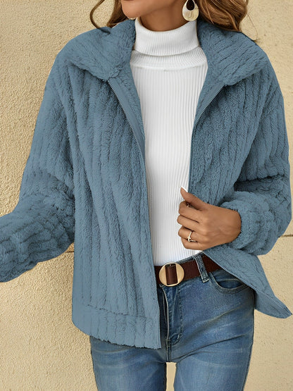 Women's Zip-Up Jacket Comfortable Relaxed Fit