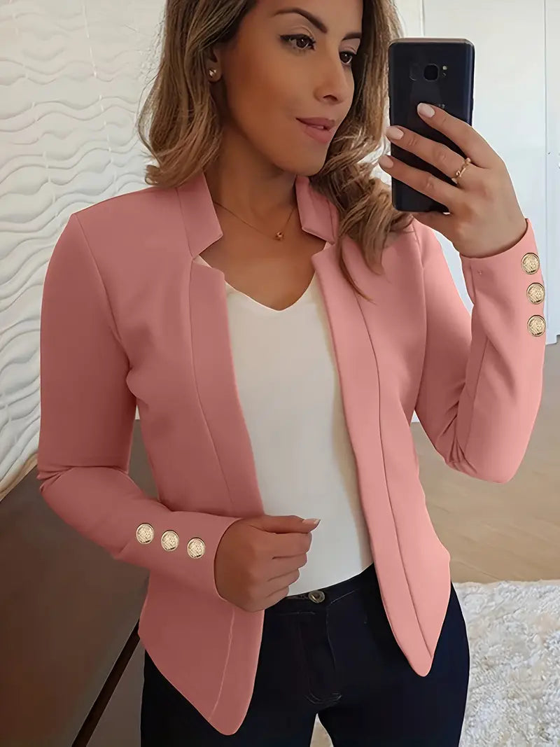 Women's Blazer Long Sleeve Open Style Spring