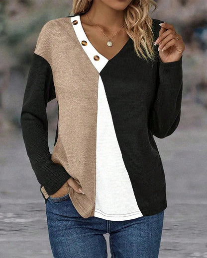 Elegantes Kleid V-Ausschnitt Modern - IdealeKleiden