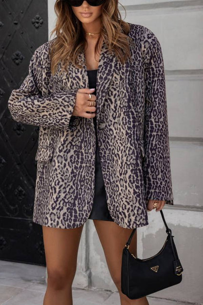 Elegant Women's Jacket Beige Black Trend