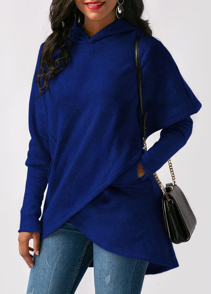 Women's Hoodie Autumn Trend Asymmetrical Stylish
