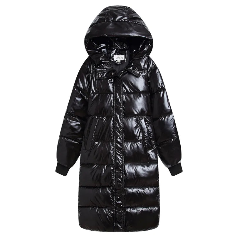 Mia - Lange Daunenparka Damen - IdealeKleiden