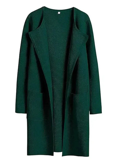 Women's Coat Knee-Length Loose Fit