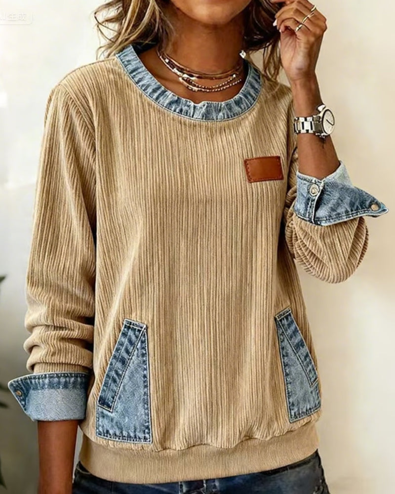 Stylish Denim Shoulder Bag Lightweight Casual