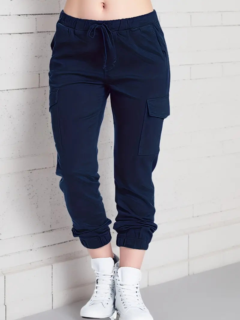 Scarlett - Spring Trousers Cotton Elastic